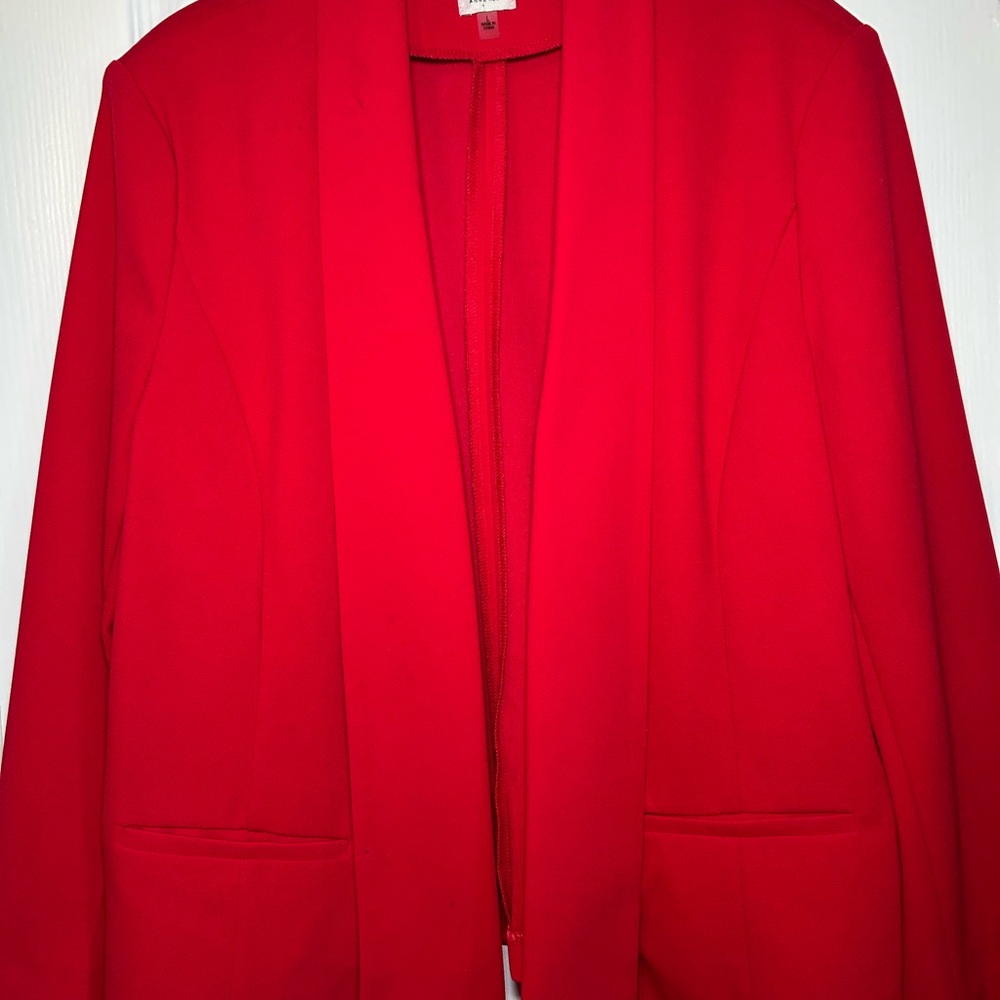 Anne Klein Bold Red Blazer